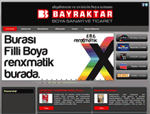 Tablet Screenshot of bayraktarboya.com